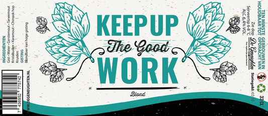 Speciaalbier Keep Up The Good Work Blond - 33cl