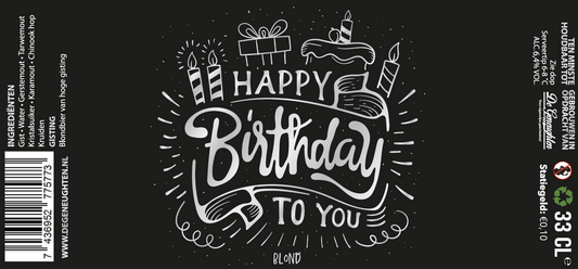 Speciaalbier Happy Birthday Blond - 33cl