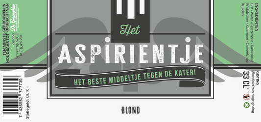 Speciaalbier Het Aspirientje Blond - 33cl