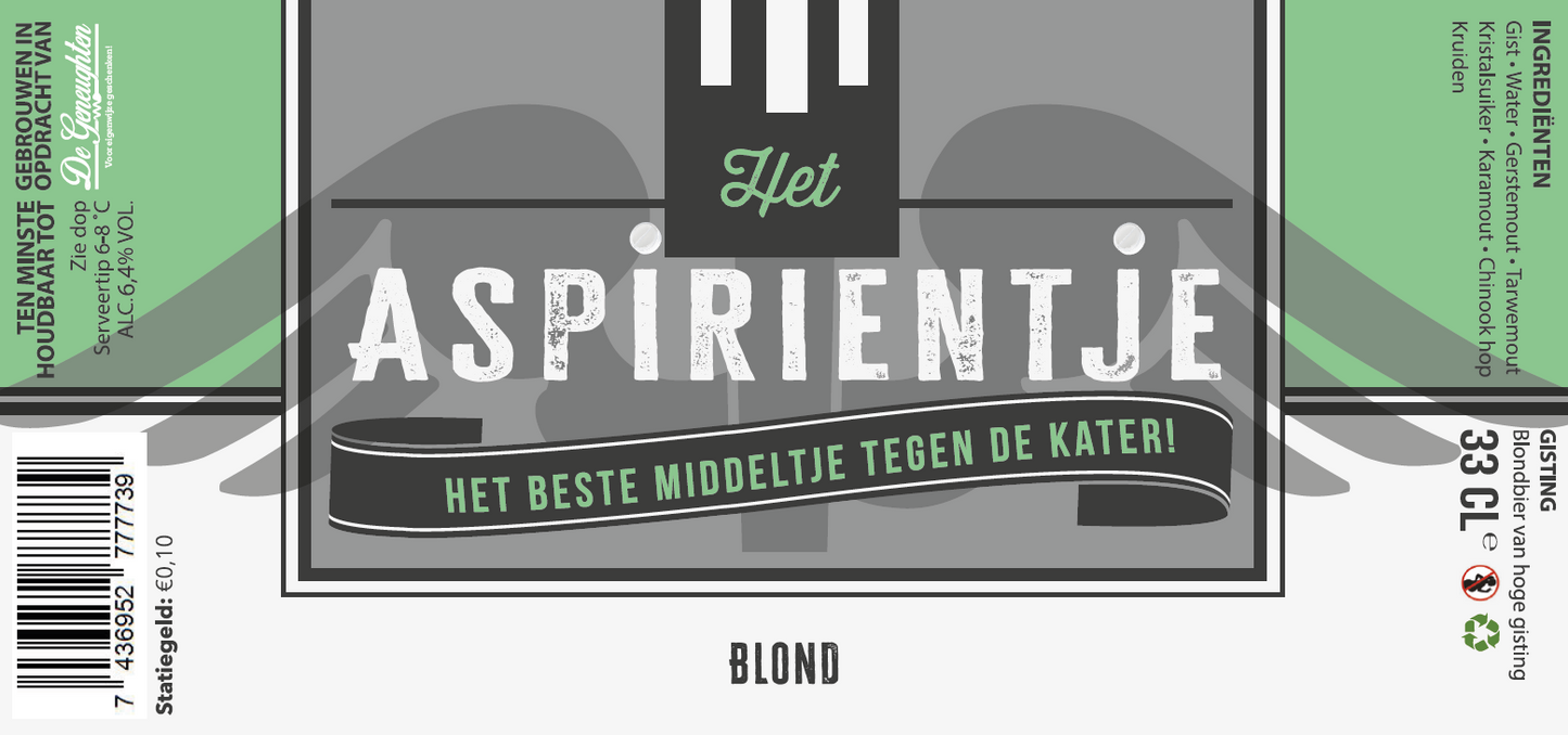 Speciaalbier Het Aspirientje Blond - 33cl
