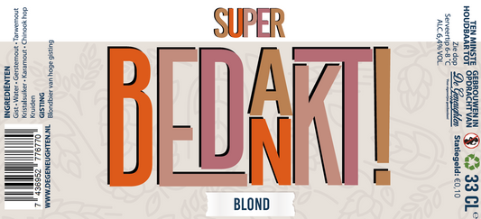 Speciaalbier Super Bedankt Blond - 33cl