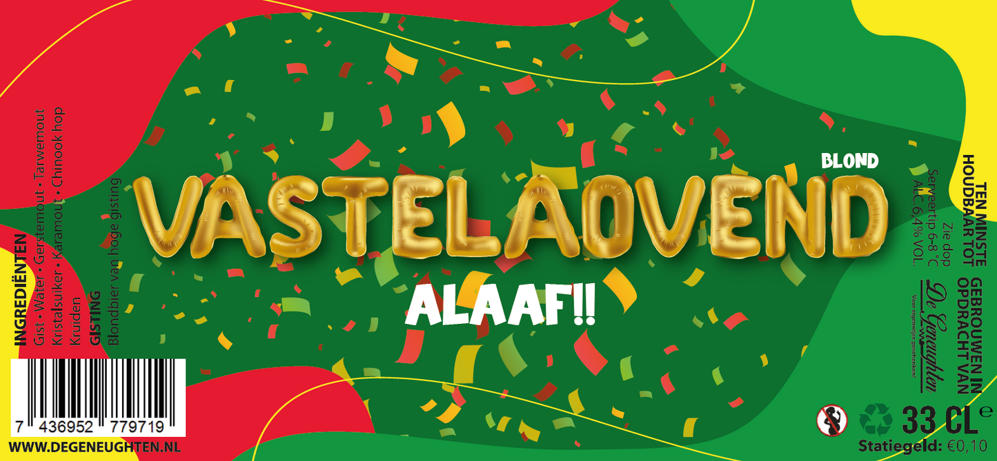 Speciaalbier Vastelaovend Blond - 33cl