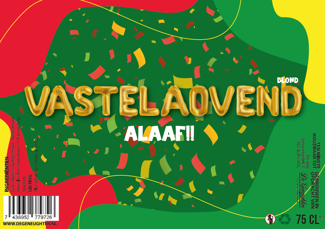 Speciaalbier Vastelaovend Blond - 75cl