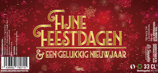 Speciaalbier Fijne Feestdagen & Een Gelukkig Nieuwjaar Tripel - 33cl