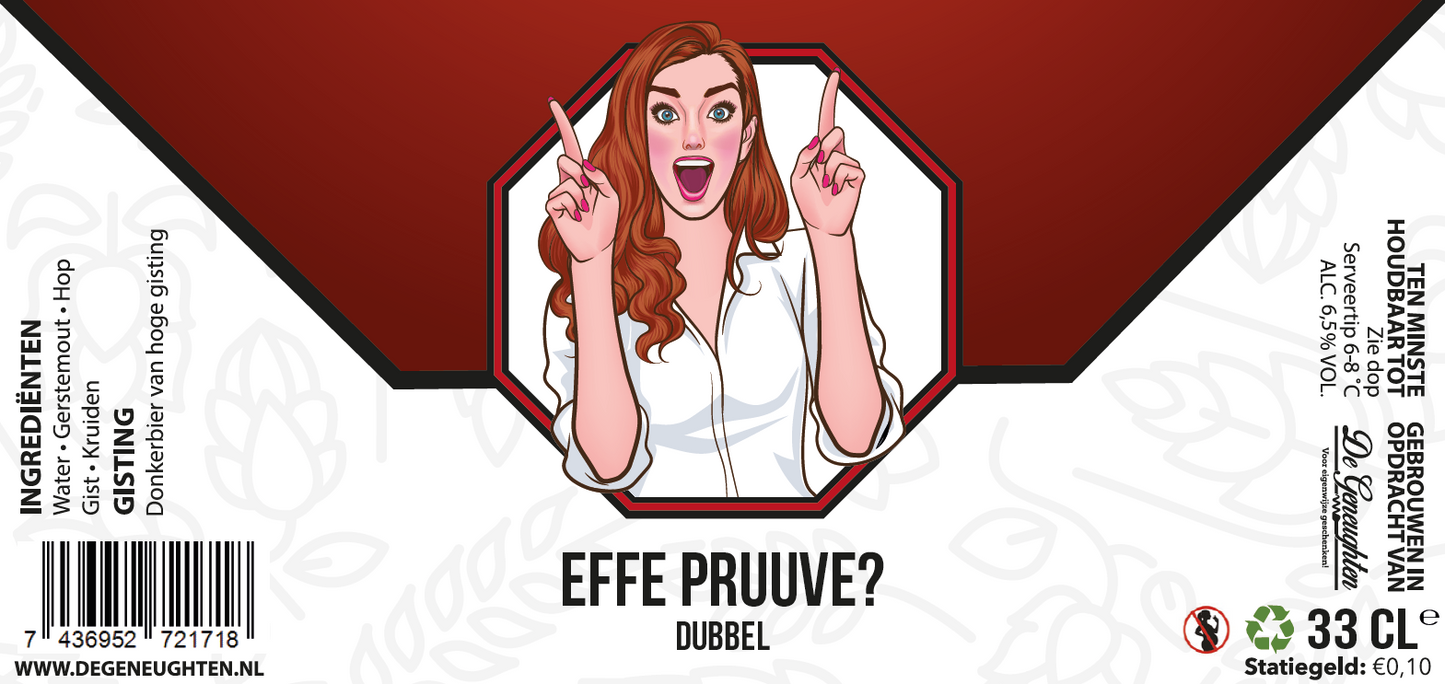 Speciaalbier Effe Pruuve? Dubbel - 33cl