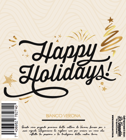 Witte Wijn Happy Holidays Bianco Verona - 75cl