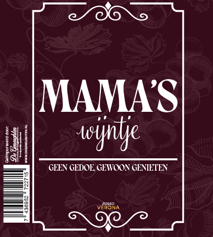 Rode Wijn Mama's Wijntje Rosso Verona - 75cl