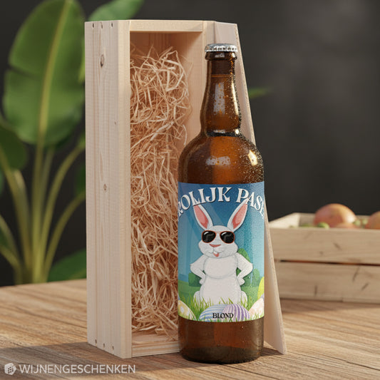 Speciaalbier cadeau Stoere Paashaas Blond 1x75cl