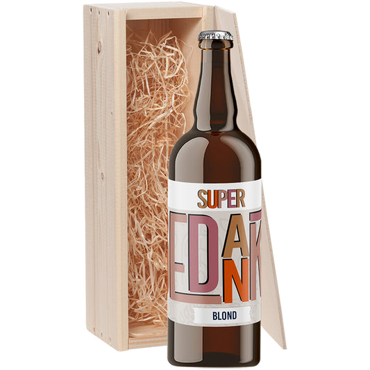 Speciaalbier cadeau Super Bedankt Blond 1x75cl