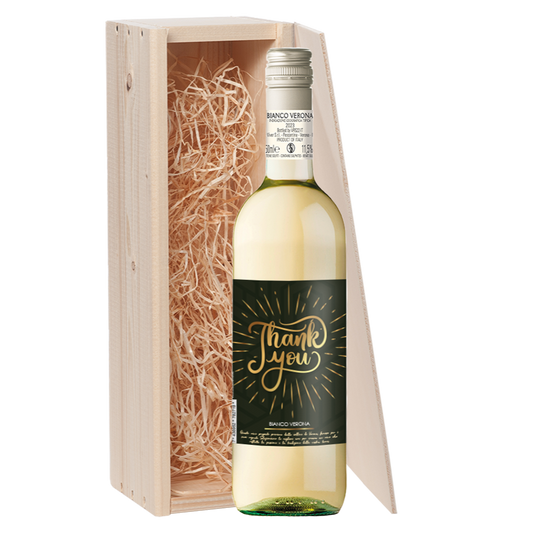 Wijncadeau Thank You Bianco Verona 1x75cl
