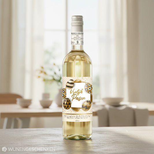 Witte Wijn Vrolijk Pasen Goud Bianco Verona - 75cl