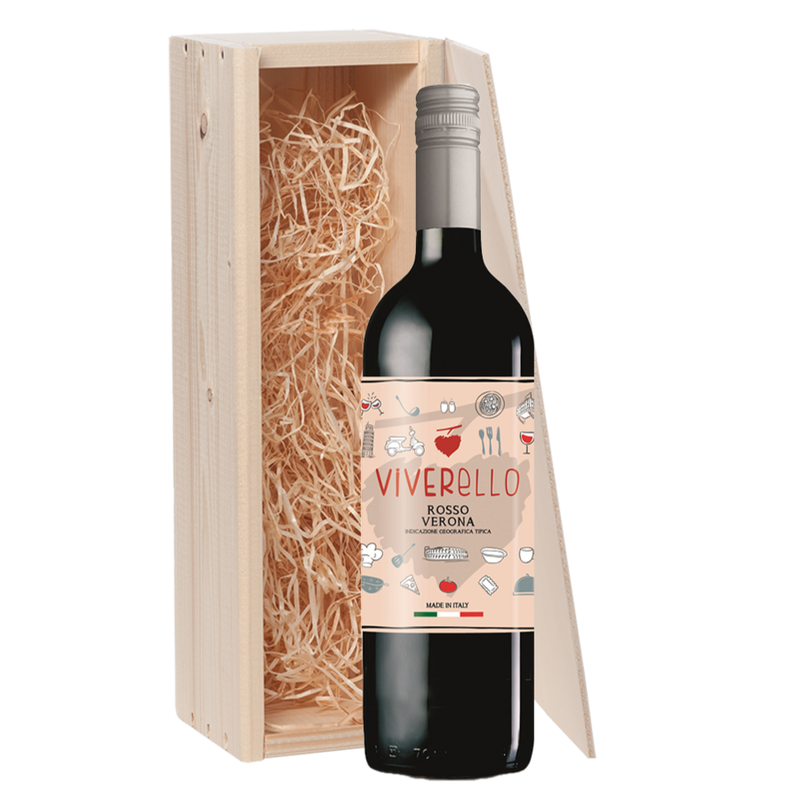 Wijncadeau Viverello Rosso Verona 1x75cl