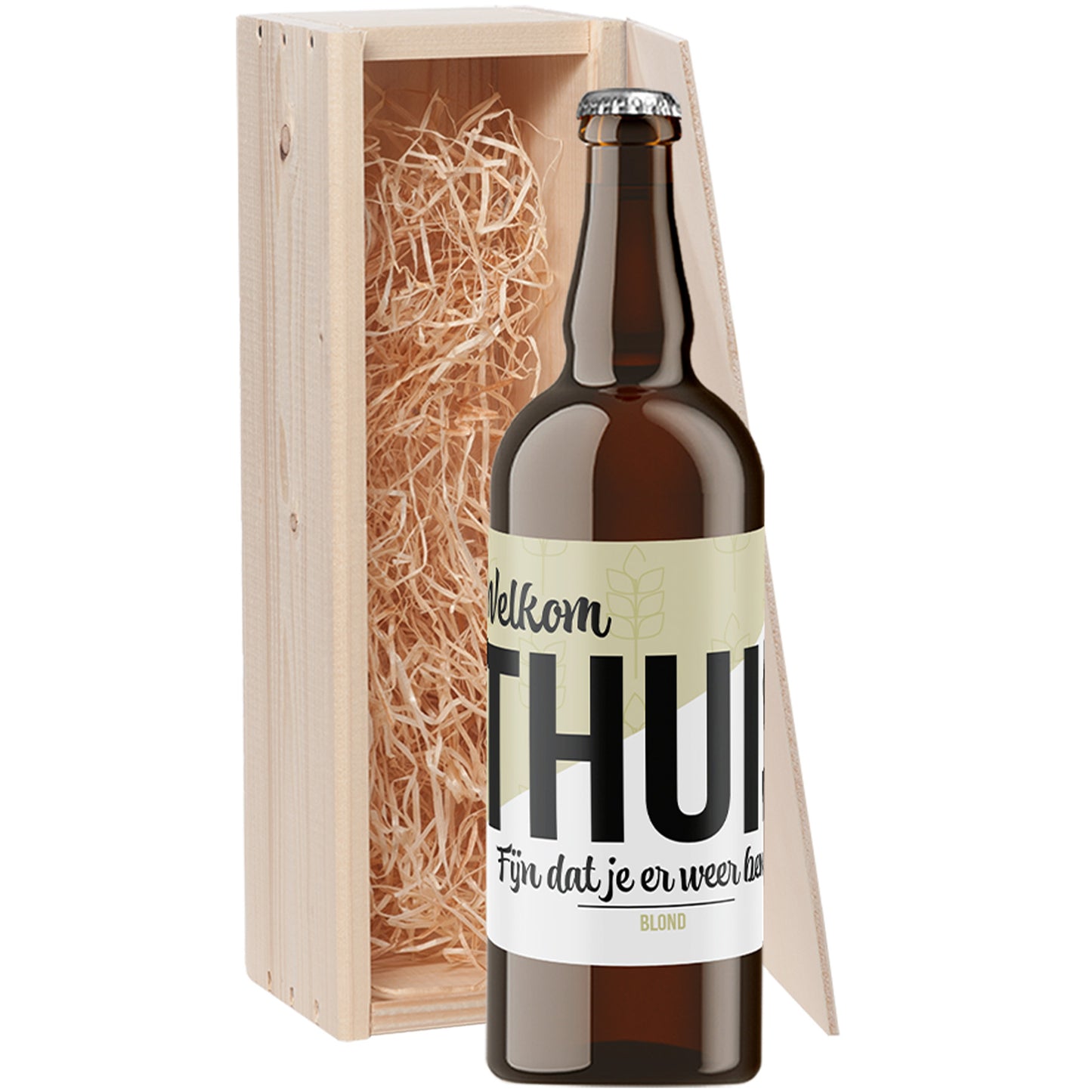 Speciaalbier cadeau Welkom Thuis Blond 1x75cl