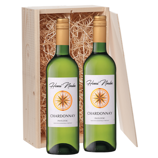 Wijncadeau Henri Nordoc Chardonnay 2x75cl