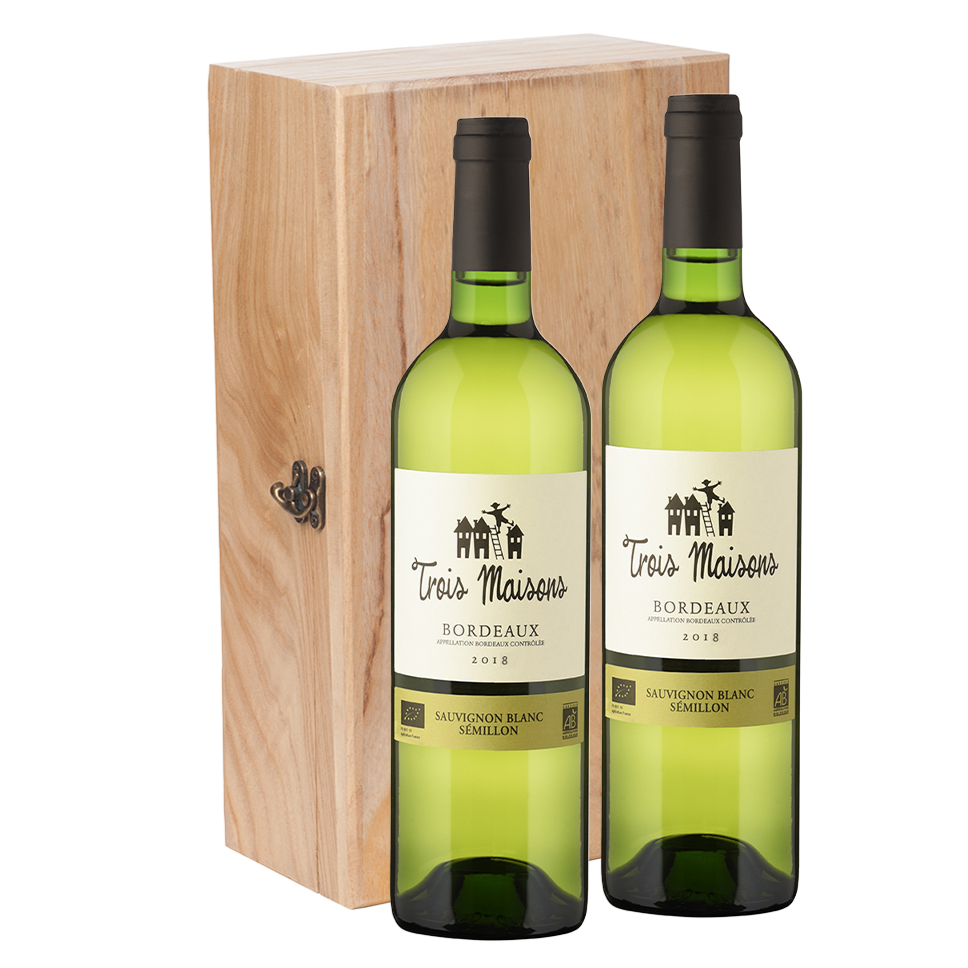 Wijncadeau Trois Maisons Sauvignon Geneve 2x75CL