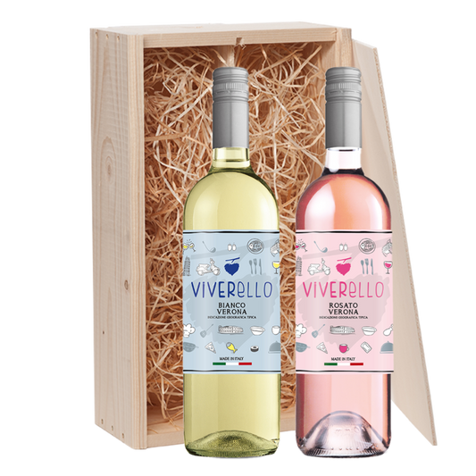 Wijncadeau Viverello wit & rosé 2x75cl