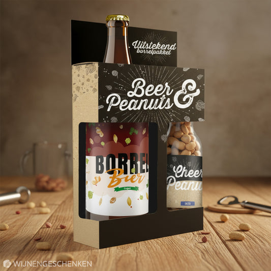 Beer & Peanuts DUO - 1x 75cl speciaalbier en 1x 220gr Cheers Peanuts