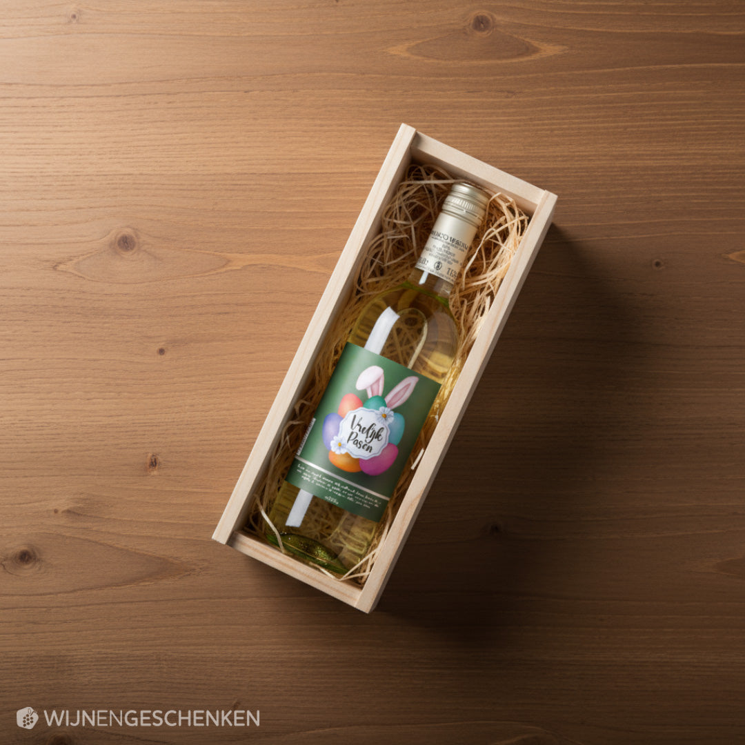 Wijncadeau Vrolijk Pasen Bianco Verona 1x75cl