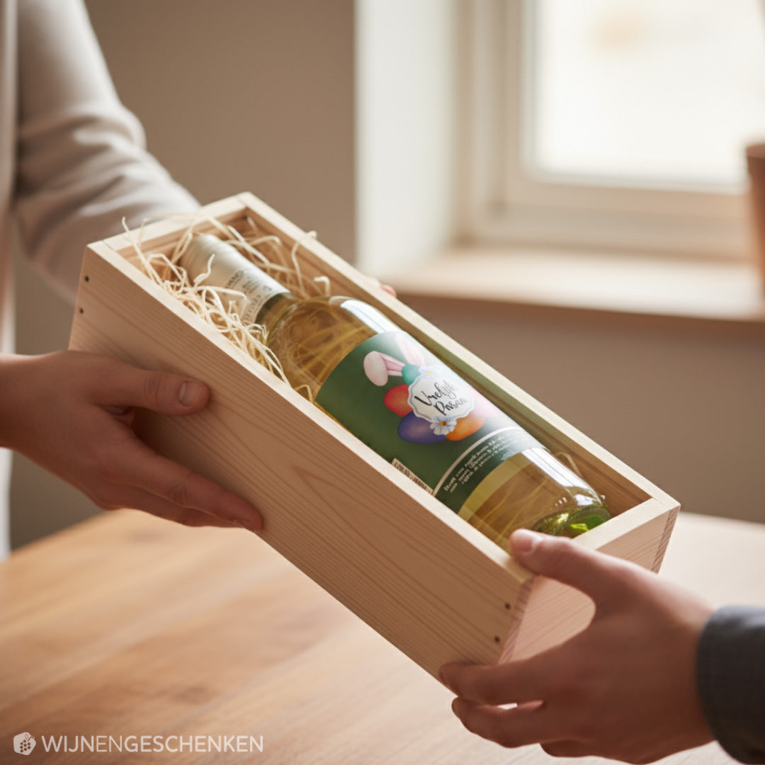 Wijncadeau Vrolijk Pasen Bianco Verona 1x75cl
