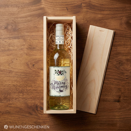 Wijncadeau Merry Winemas Bianco Verona 1x75cl