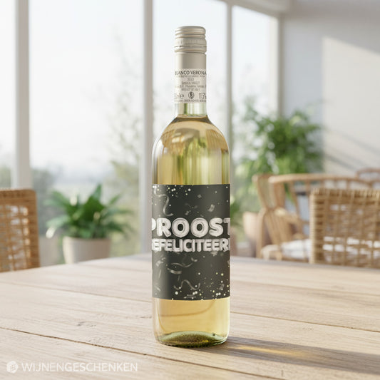 Witte Wijn Proost Gefeliciteerd Bianco Verona - 75cl