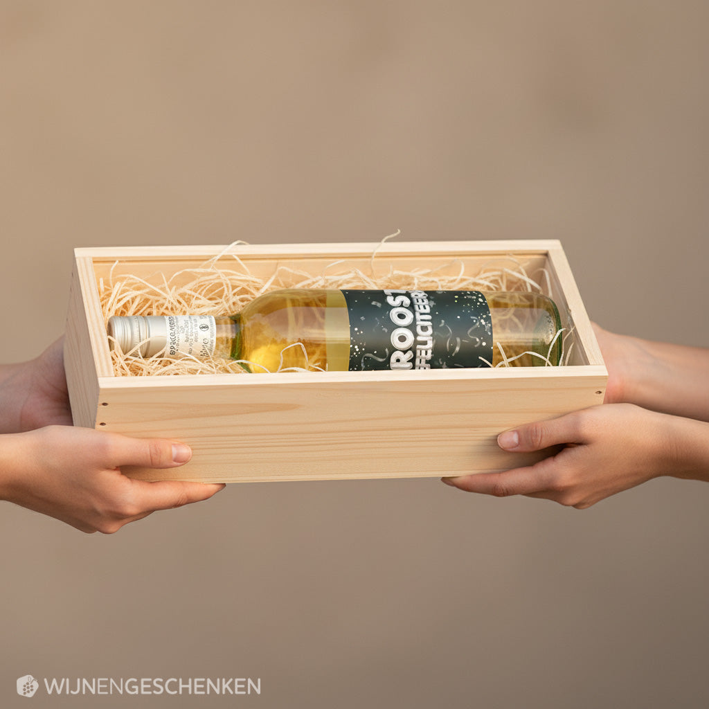 Wijncadeau Proost Gefeliciteerd Bianco Verona 1x75cl