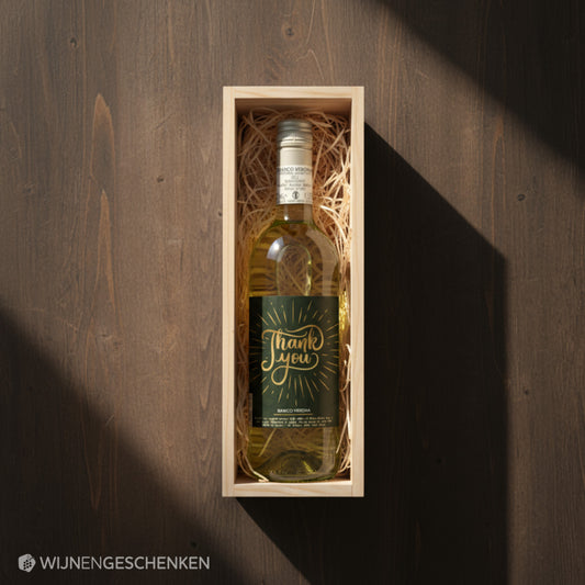 Wijncadeau Thank You Bianco Verona 1x75cl