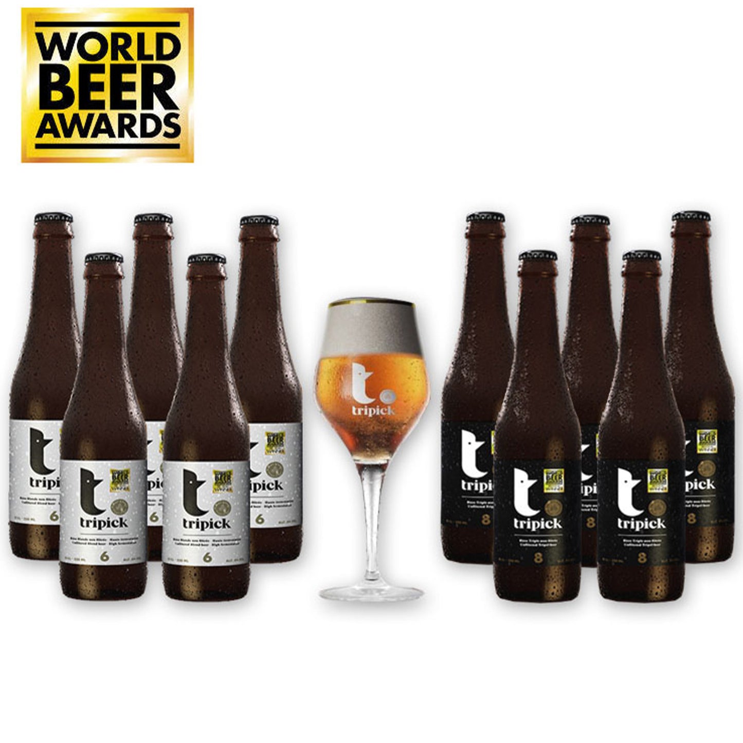 Bierpakket Tripick editie inclusief glas 10x33cl