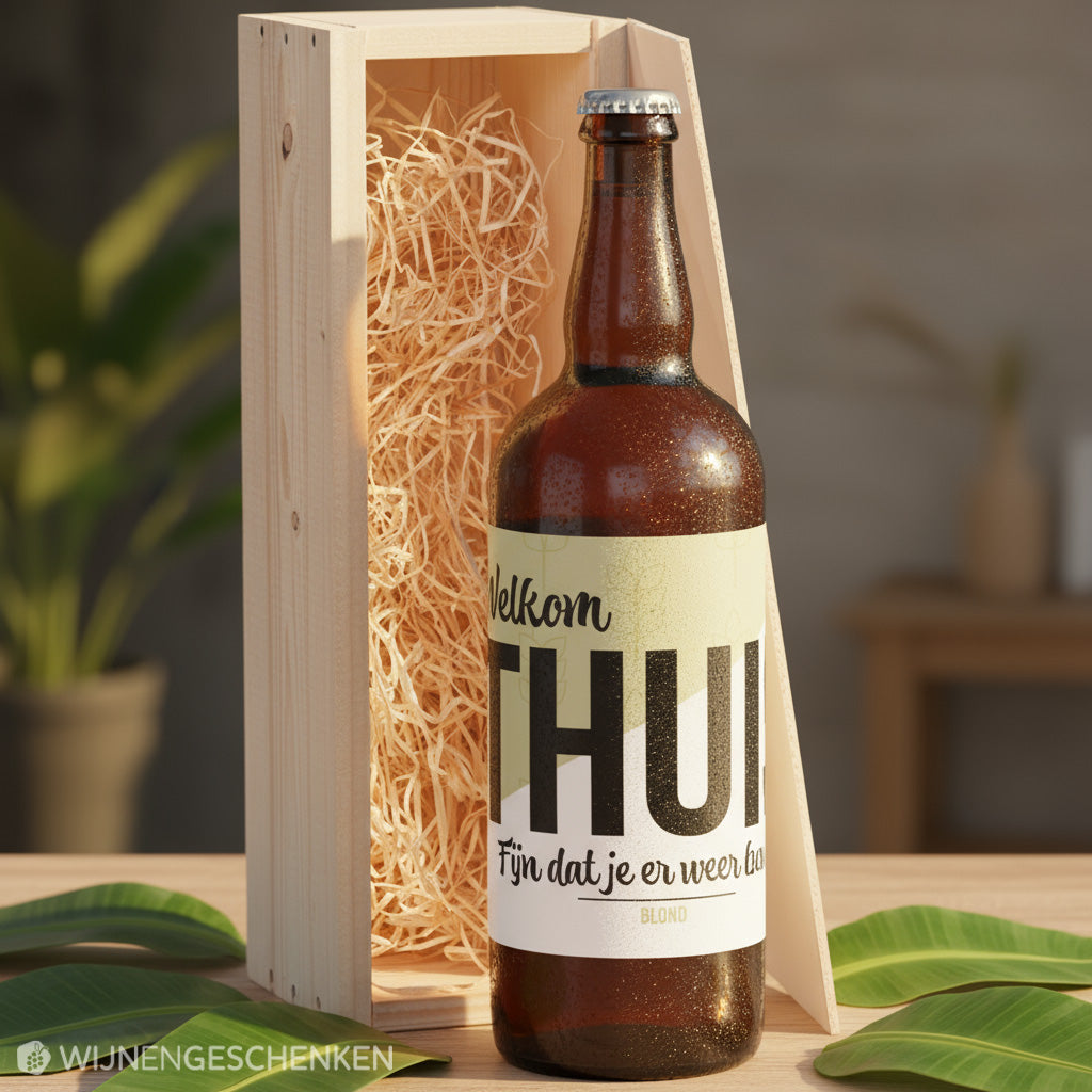 Speciaalbier cadeau Welkom Thuis Blond 1x75cl