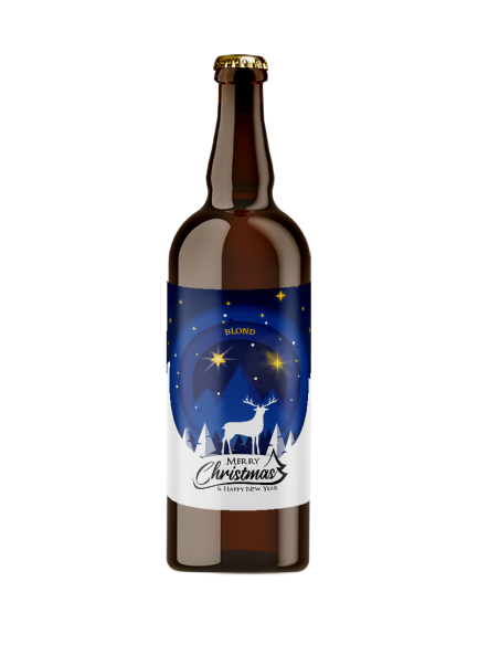 Speciaalbier Merry Christmas & Happy New Year Blond - 75cl