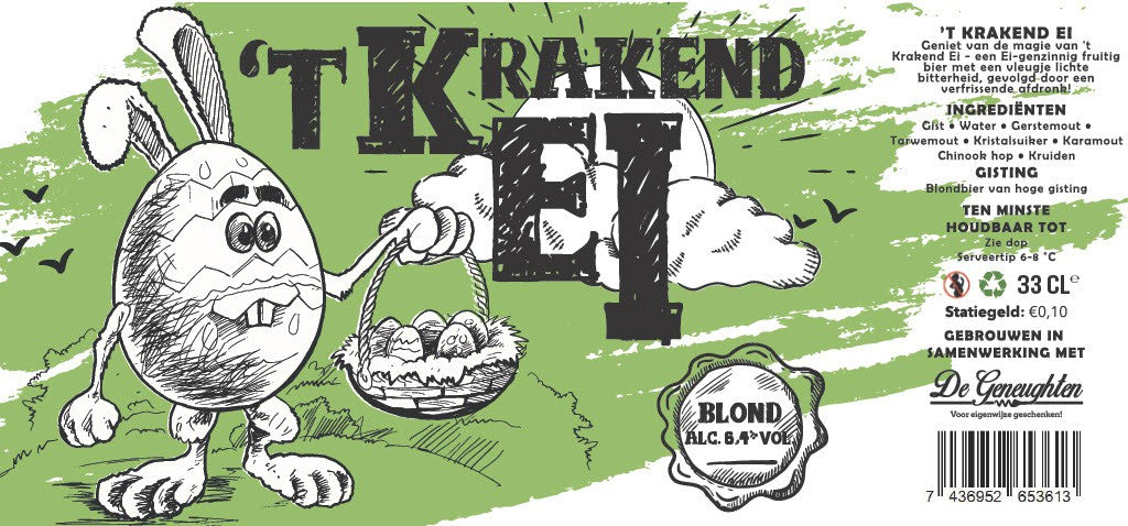 Speciaalbier 'T Krakend EI Blond - 33cl,Speciaalbier 'T Krakend EI Blond - 33cl