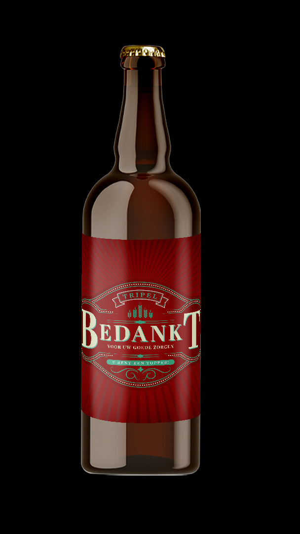 Speciaalbier Bedankt voor uw goede zorgen Tripel - 75cl