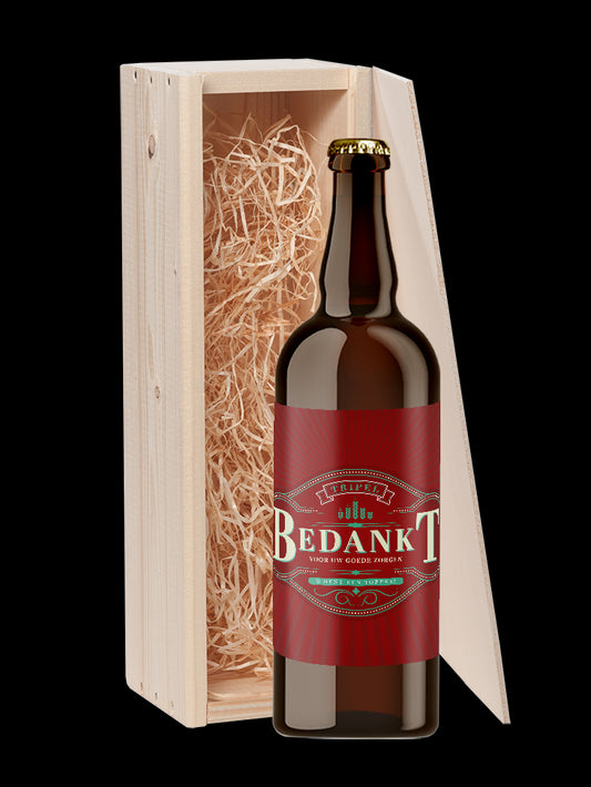 Speciaalbier cadeau Bedankt voor uw goede zorgen Tripel 1x75cl