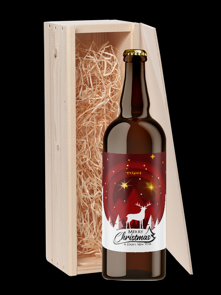 Speciaalbier cadeau Merry Christmas & Happy New Year Tripel 1x75cl