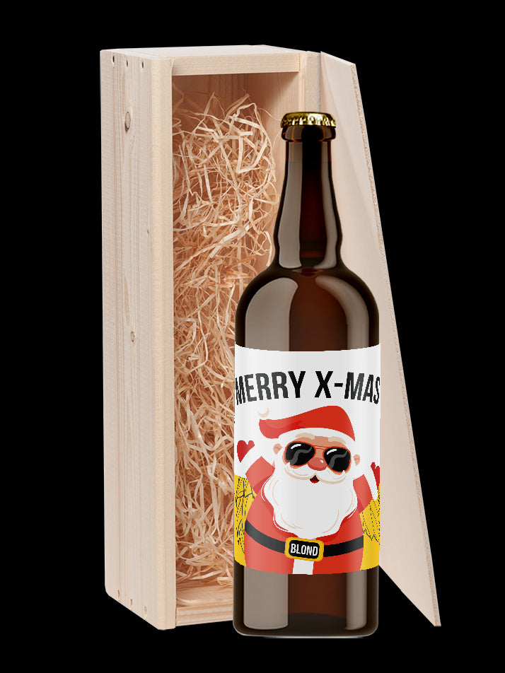 Speciaalbier cadeau Merry X-mas Blond 1x75cl