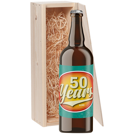 Speciaalbier cadeau 50 Years Blond 1x75cl
