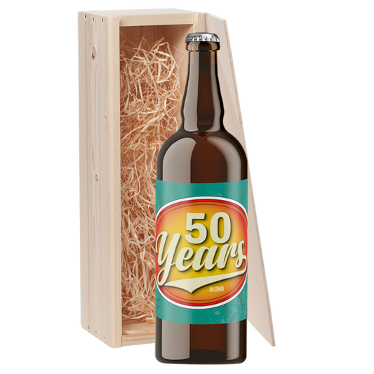 Speciaalbier cadeau 50 Years Blond 1x75cl
