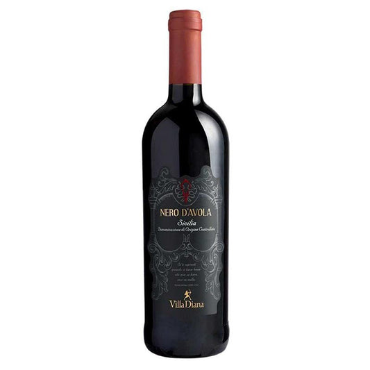 Rode wijn Nero D'Avola sicilia - Villa Diana