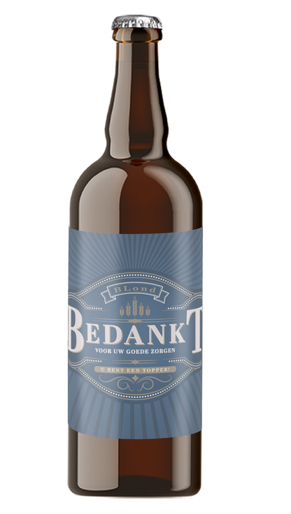 Speciaalbier Bedankt Voor Uw Goede Zorgen Blond - 75cl