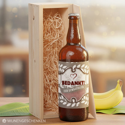 Speciaalbier cadeau Bedankt! Blond 1x75cl