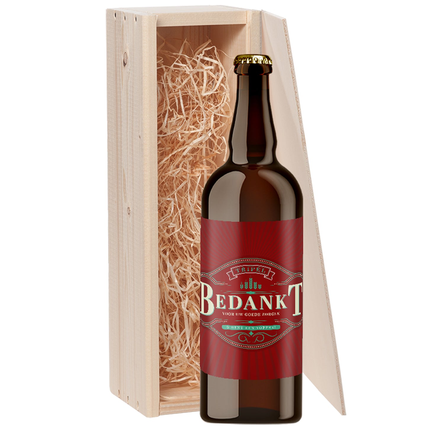 Speciaalbier cadeau Bedankt voor uw goede zorgen Tripel 1x75cl