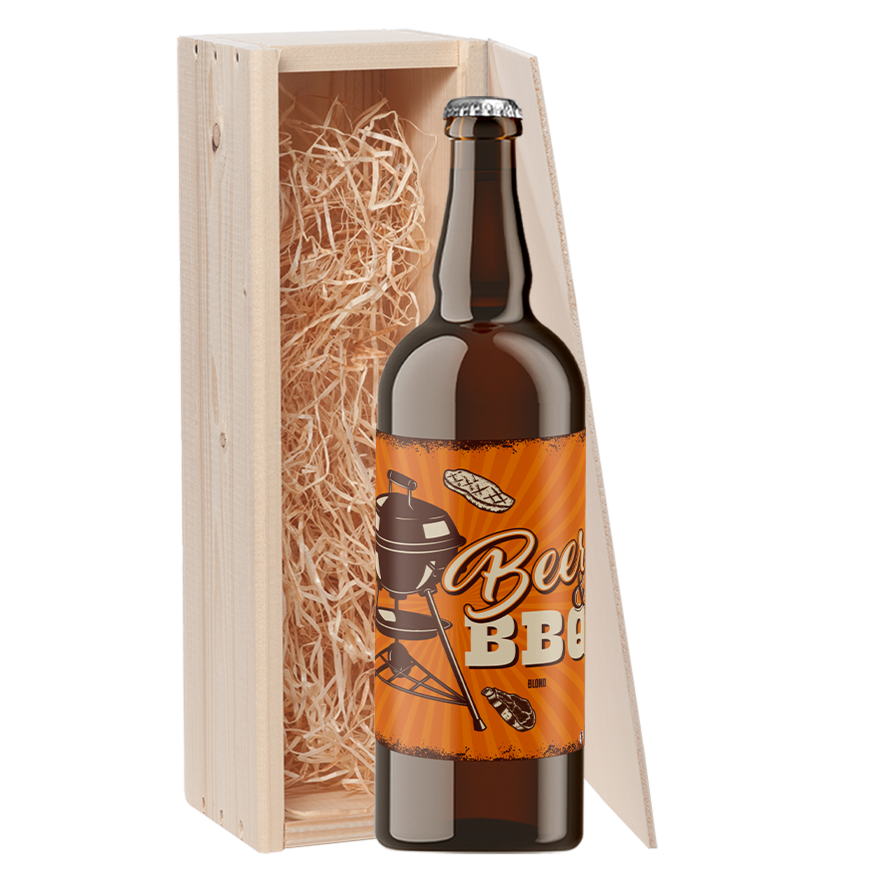 Speciaalbier cadeau Beer & BBQ Blond 1x75cl