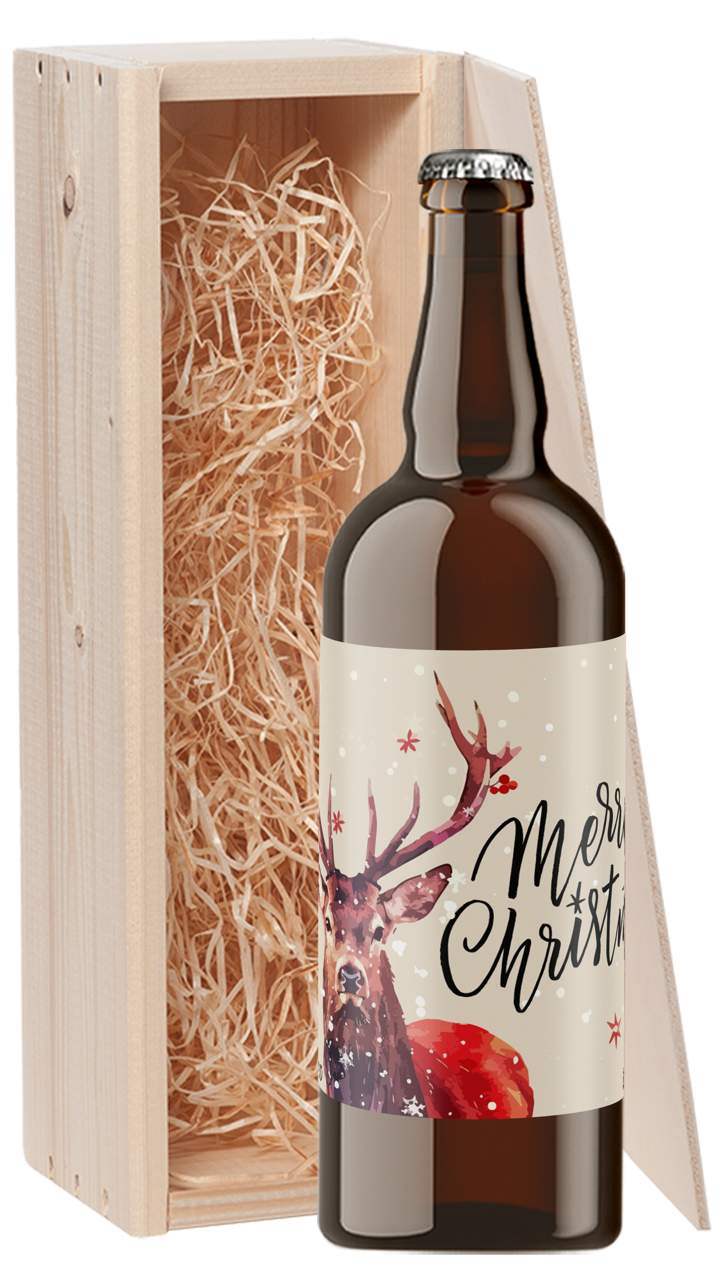 Speciaalbier cadeau Beige Rendier Blond 1x75cl