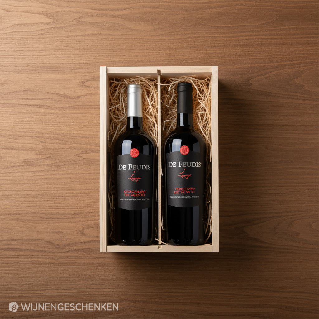 Wijncadeau De Feudis Deluxe 2x75CL