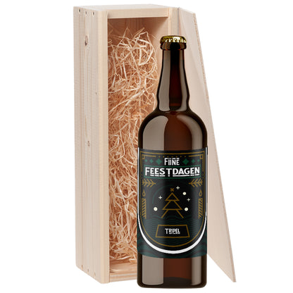 Speciaalbier cadeau Fijne Feestdagen Tripel 1x75cl