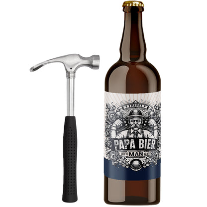 Speciaalbier cadeau Papa Bier met bierhamer - 1x75cl