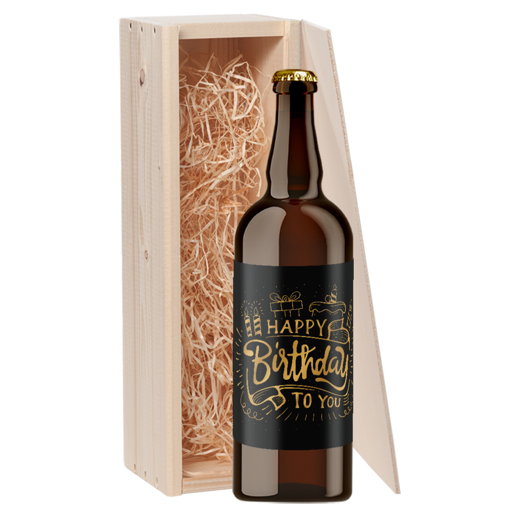 Speciaalbier cadeau Happy Birthday Tripel 1x75cl