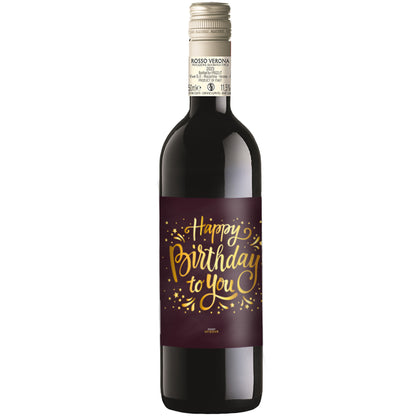 Rode Wijn Happy Birthday Rosso Verona - 75cl