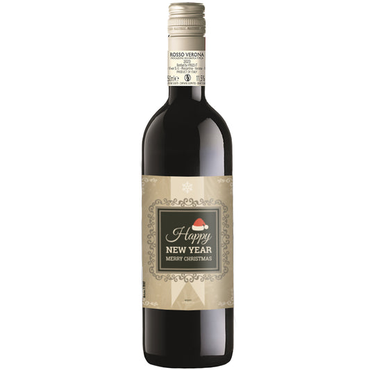 Rode Wijn Happy New Year Beige Rosso Verona - 75cl