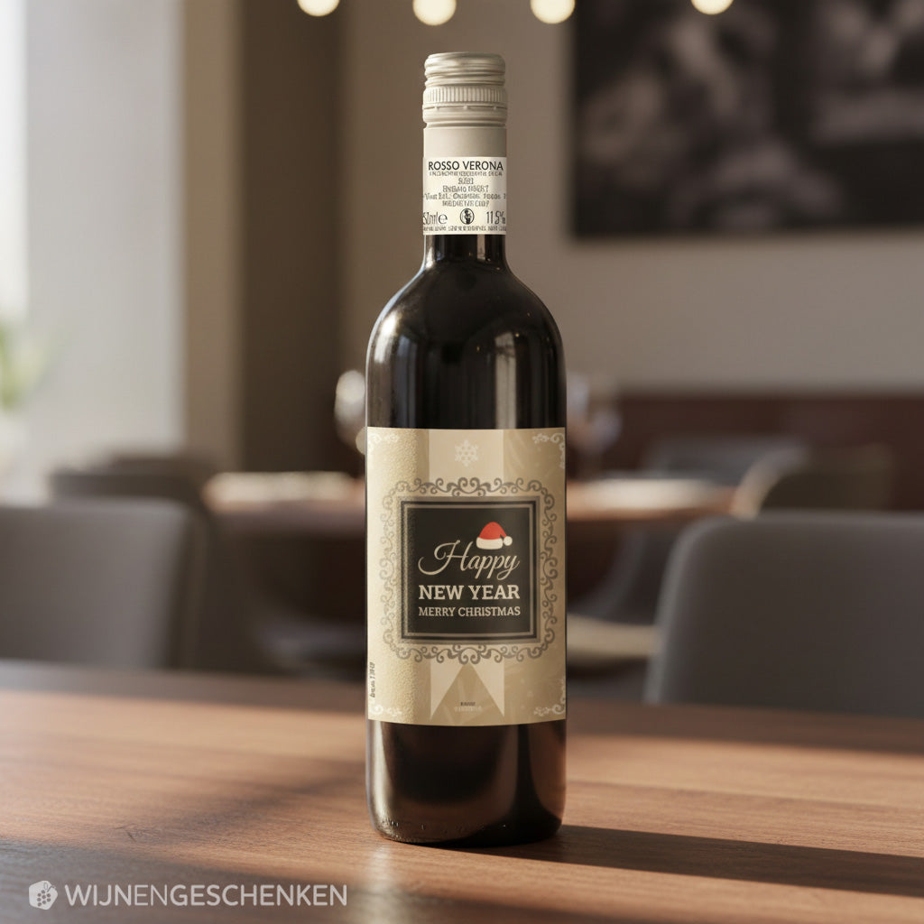 Rode Wijn Happy New Year Beige Rosso Verona - 75cl
